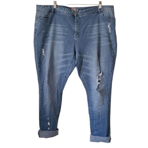 Junarose distressed boyfriend jeans size 20 - Picture 1 of 7
